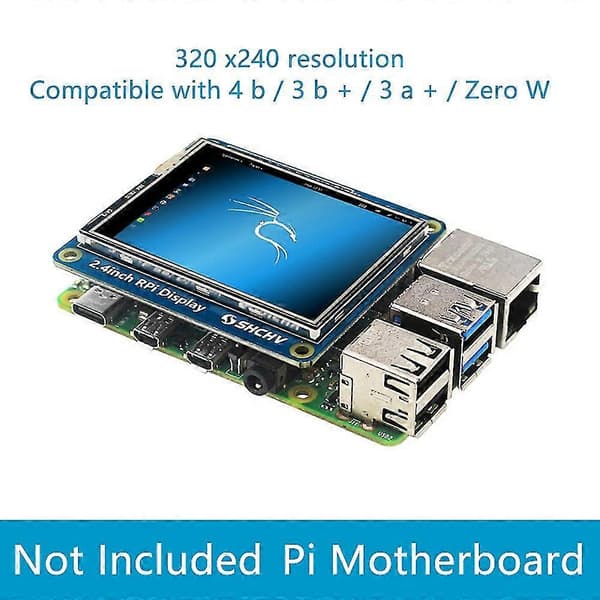 2.4 Tommer Touchskærm Display Til 4b/3b+/3b/3a+/ W Lcd Touchskærm 320x240 Display Til