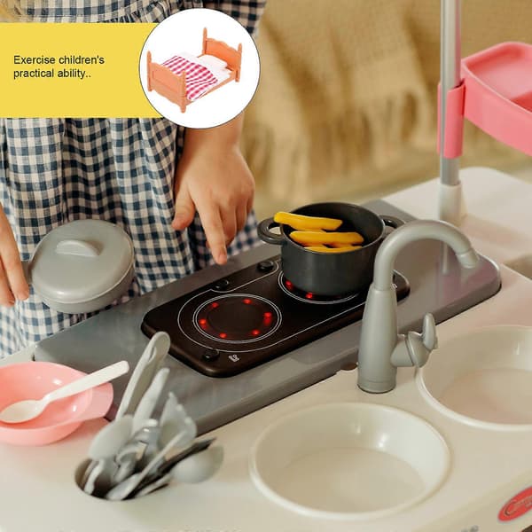 1 Sæt DIY Mini Hus Mini Seng Mini Møbler Ornament Stue Scene Layout Dekor