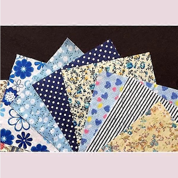 DIY Quiltlappar 60st 10cmx10cm Charm Pack Bomullstyg Patchwork Paket Tyger Klädsömnad