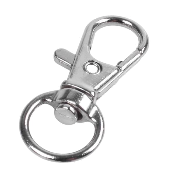 30 stk. Metalspænde Svirvel Trigger Clips Snap Hooks Nøglering Tasker Diy Håndværk Sølv