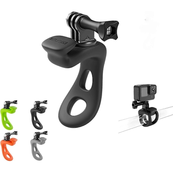 Kamerastroppfeste 360 Fleksibel Omslag Fleksibel Silikonstropp Kamerafeste Bånd Sykkel Motorsykkel Styre Rørtilbehør for GoPro DJI Insta360
