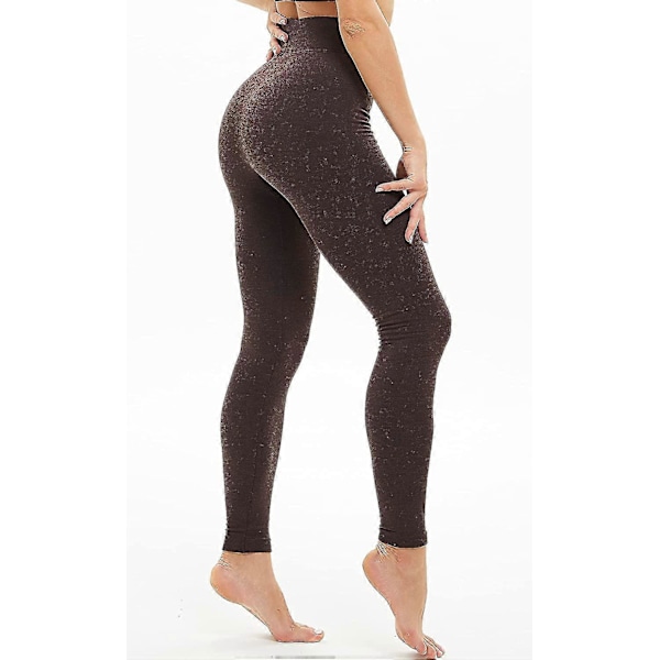Tjocka Fleecefodrade Leggings för Kvinnor Vinter Höga Leggings Varma Mjuka Sömlösa Yoga S-2xl Style1 XL