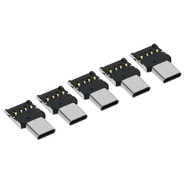 10 stk Ultra Mini Type-c Usb-c Til Usb 2.0 OTG Adapter Til Mobiltelefon Tablet & Usb Kabel & Flash Disk