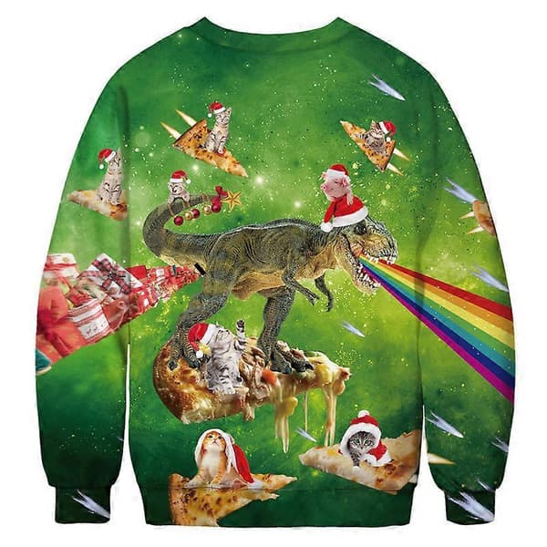 Unisex 3D-tryckt Pullover Jul Tröjor Grafisk Långärmad Skjorta M