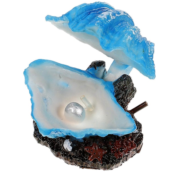 Boblemaskin Skjell Dekor Kunstig Skjell Akvarium Layout Prop Resin Håndverk Skjell Dekor