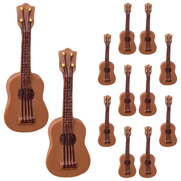 10 st Miniatyr Gitarr Modell Resin Mini Gitarr Dockhus Gitarr Mini Musikinstrument Modell