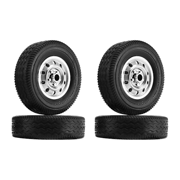 4st Hjul Däck För D12 1/10 Rc Lastbil Bil Diy Uppgradering Reservdelar Tillbehör