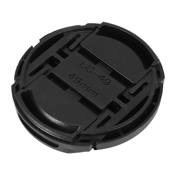 Universal 49mm Senterklips Frontlinsedeksel for DSLR-kamera