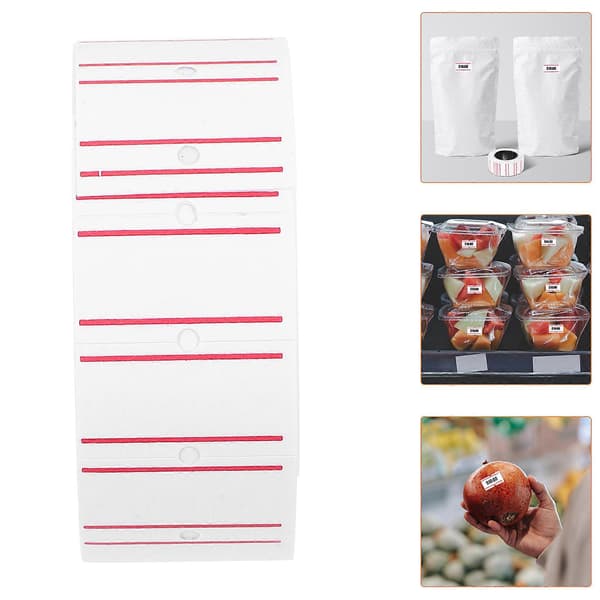 30 Rullar Prismaskinetiketter Papper Prismärkningsetiketter för Kontor