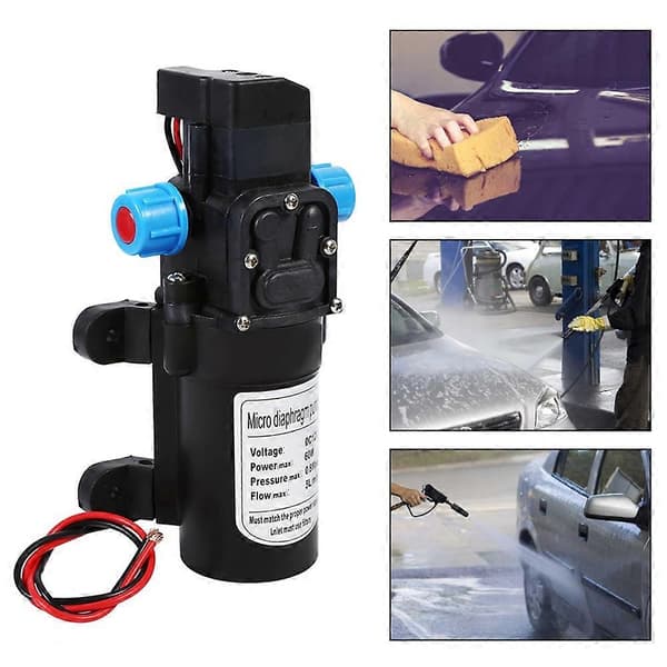 12V 60W 80PSI Smart Högtryck Självsugande Vattenpump för Hemträdgård