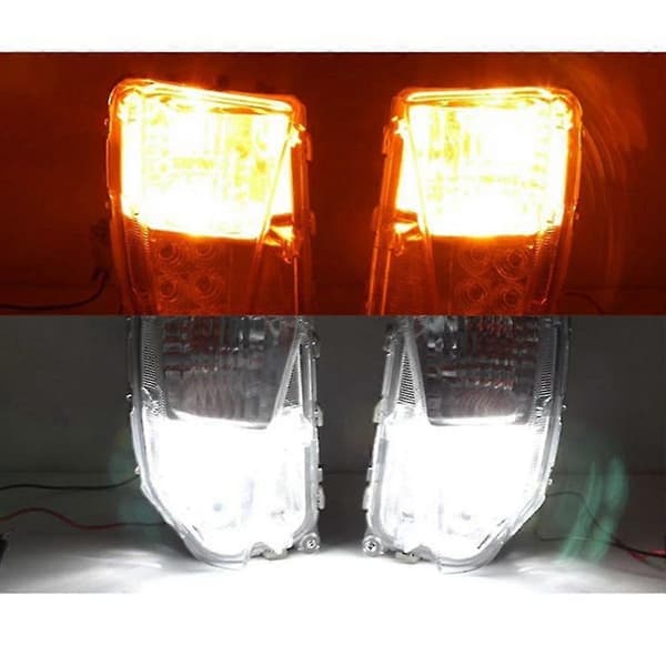 LED Bil Venstre Frontfanger Tåkelys DRL Kjørelys For Prius Zvw30 2012-2015
