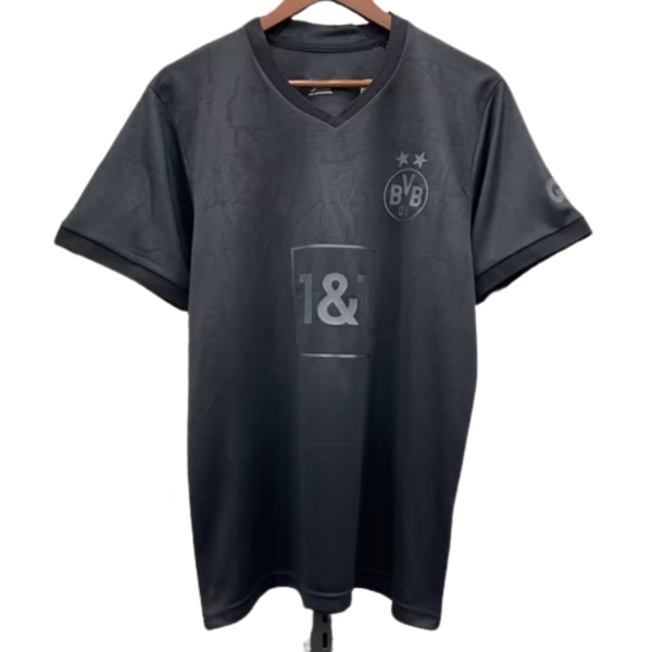 23-24 Dortmund svart specialutgåva anpassad jersey träningsdräkt kortärmad jersey T-shirt Solskjaer NO.20 XXL