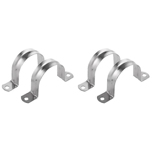 4 Rostfria U-formade Rörklämmor, Halv Rör För Rörkopplingar Rörklämma -80mm