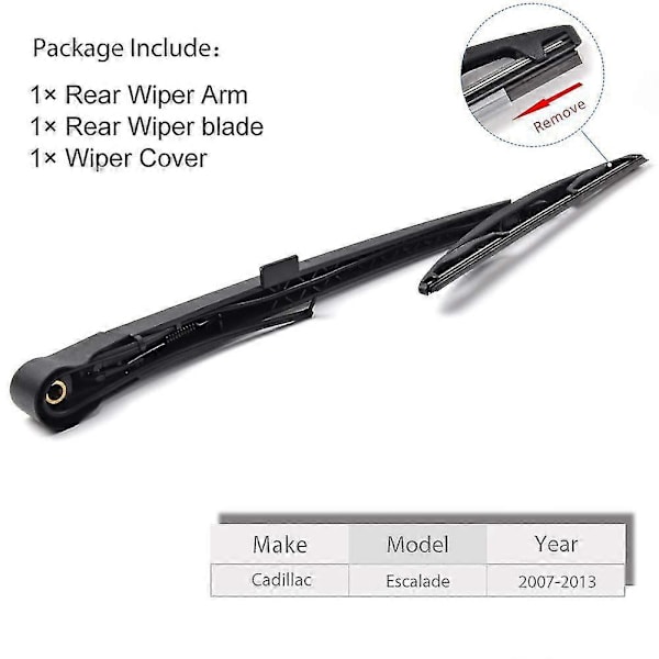 2x Bakre Vindrutetorkararm Blad Set För Escalade Chevy Tahoe Suburban 2007-2013 15277756 2582012