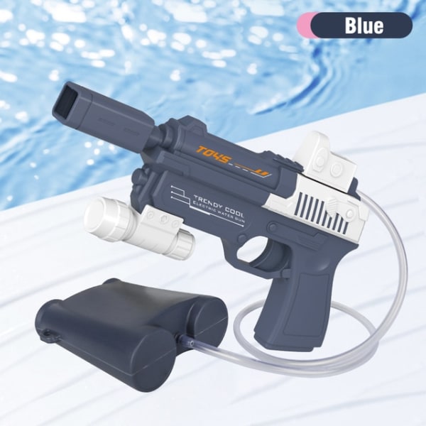 Sommar Ny elektrisk vattenpistol leksak Automatisk Soaker blue