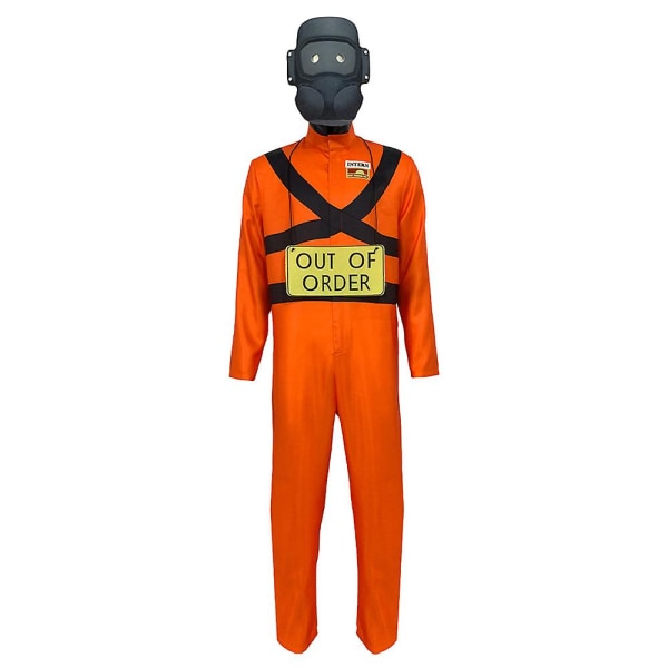 Dödlig företagsanställd Maskerad Cosplay Jumpsuit Mask Uniform Game Payer Skyddsduk Halloween Fancy Dress Up 160
