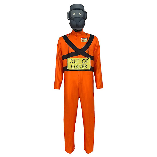 Lethal Company Anställd Maskerad Cosplay Jumpsuit Mask Uniform Spelare Skyddskläder Halloween Maskerad Utklädnad 160