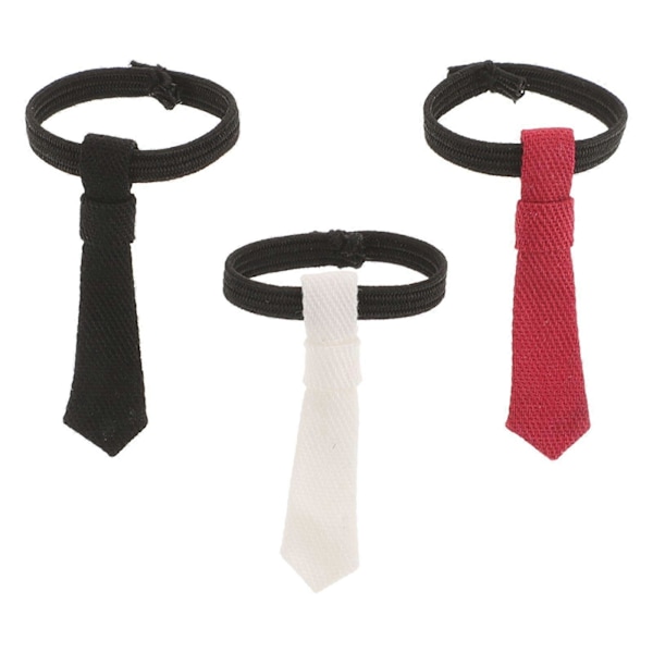 3 st Miniatyr Dockslips För Actionfigur 1/12 Skala Diy Docka Klä Upp Klädtillbehör Liten Slips För Dockor Mini Dockkläder Dockskåpstillbehör