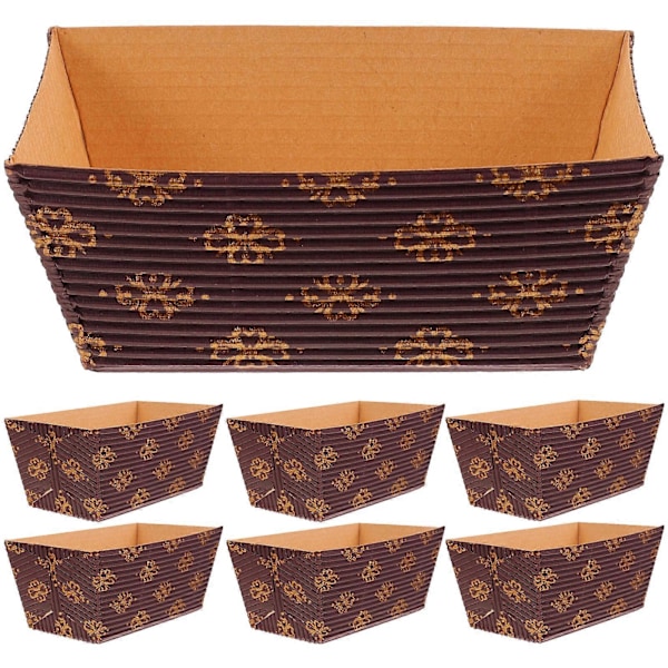 25 stk. Papir Brødforme Kage Papirkopper Formbrød Fremstilling Papirforme Stabelbare Kage Opbevaring Formbrødforme