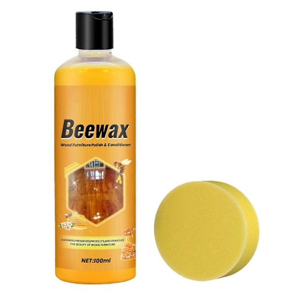 100 ml Bivoks Spray Møbelpolish Rengøring Naturlig Bivoks Spray Bivoks Finish Forbedrer til Gendan Glans Forlæng Møbelliv