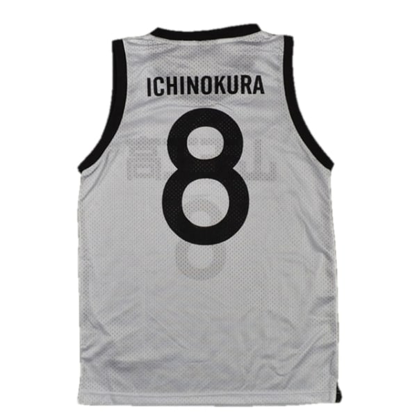 2023 sommar ny BG basket ICHINOKURA#8 sytröja white M