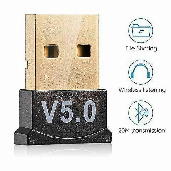 USB Tann 5.0 Adapter Trådløs Le Mottaker O Sender For PC Datamaskin Laptop Øretelefon