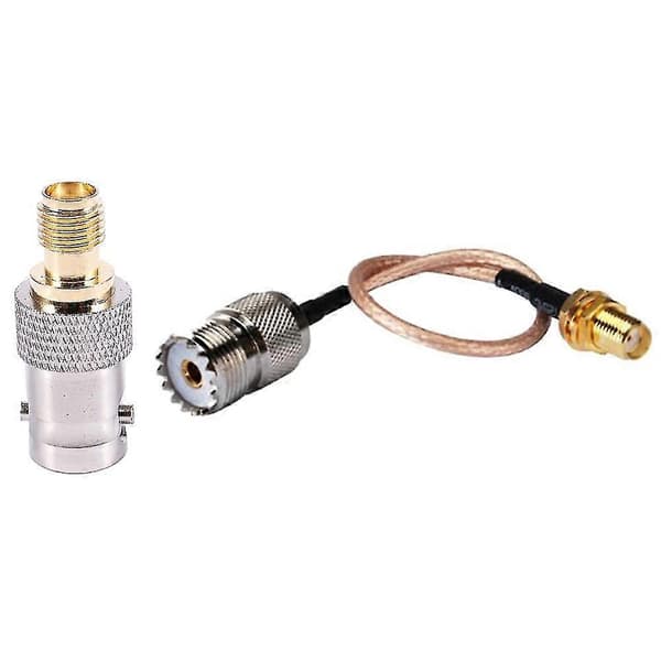 F / F Rf Sma Hun til Bnc Hun Adapter Antennekabel Med Antennekabeladapter Til Uhf Base Og