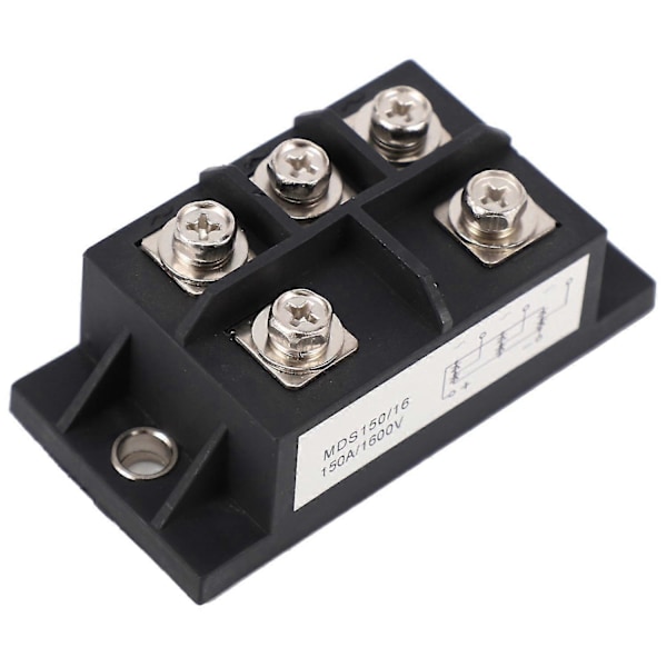 Mds150a 3-faset Diodebro-retter 150a Amp 1600v Kobber 150 Celsius 80x40x33mm Metallhus Diod