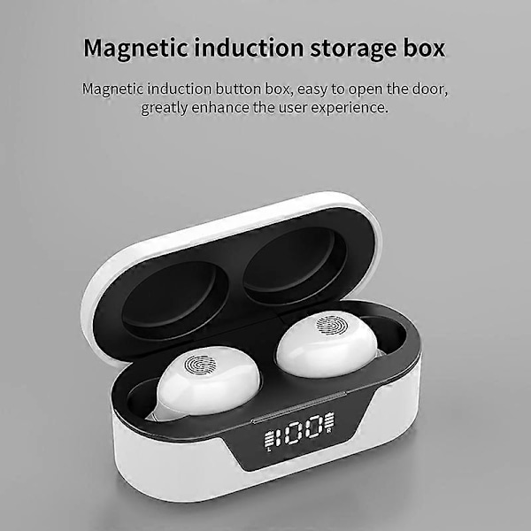 T31 Bluetooth-kompatible Øretelefoner Tapsfri Lang Standbytid Digital Skjerm Ekte Trådløs Stereo HiFi Gaming In-ear Ørepropp for Musikklytting JIK