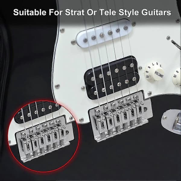10,5 mm Gitarr Tremolo Stall S För Strat Tele Elgitarr Tillbehör, silver