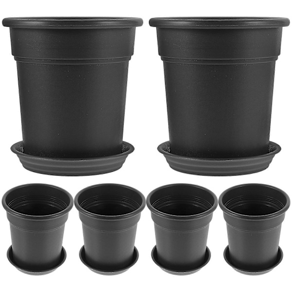 6 Set Orkidéplanter Hushålls Orkidéplanter Planteringskruka Plastkruka Inomhusväxter Kruka