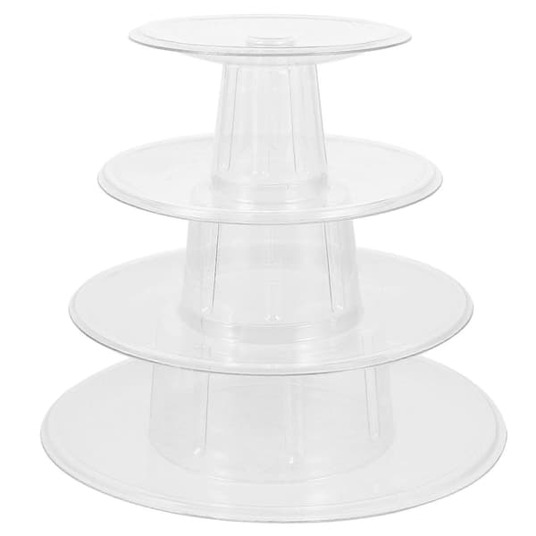 Macaron Display Håndkle Fire-lags Macaron Stativ Plast Kake Stativ Dessert Display Rack