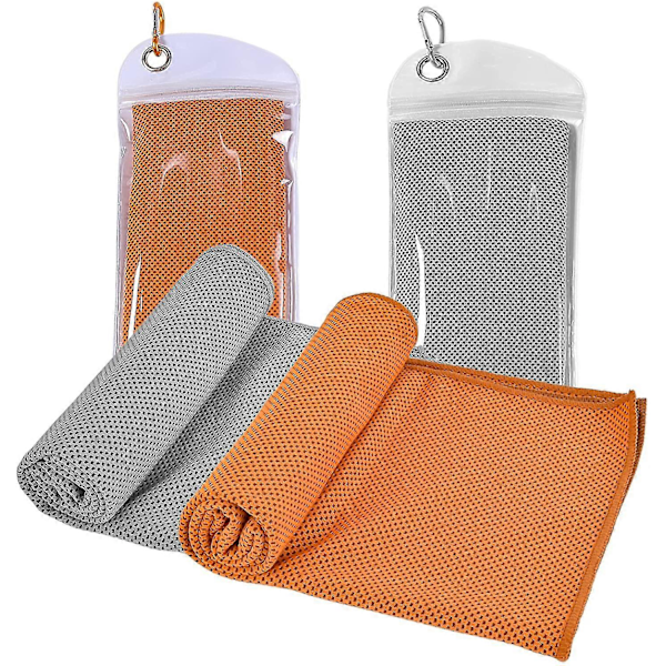 Gym Kylhandduk, 2-pack Mikrofiber Snabbtorkande Sporthandduk, Män Kvinnor Mjuk