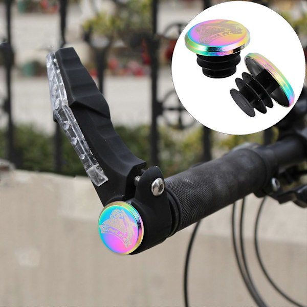 2 st Cykelstyre Ändpluggar Handtag Grepp Bar Ändstopp Styreplugg