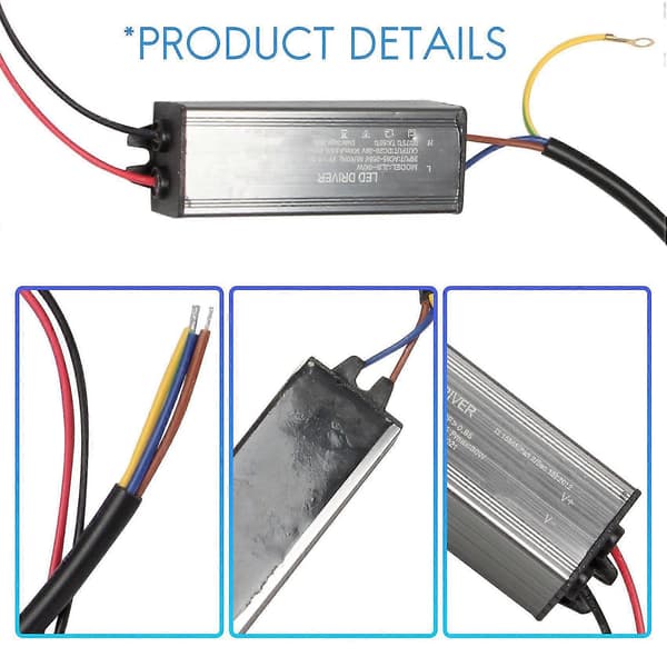 5x 30W LED-drivare Konstantströmsdrivare Strömförsörjning Transformator Vattentät