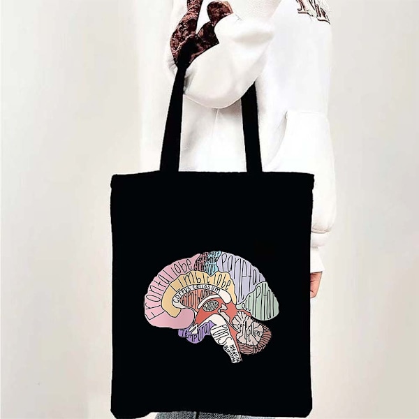 Medicin Sundhed Hjerte Hjerne Læge Sygeplejerske Medicinsk Kors Blomster Stetoskop Mænd Kvinder Skuldertaske Lærredstasker Shopping Håndtasker style 1