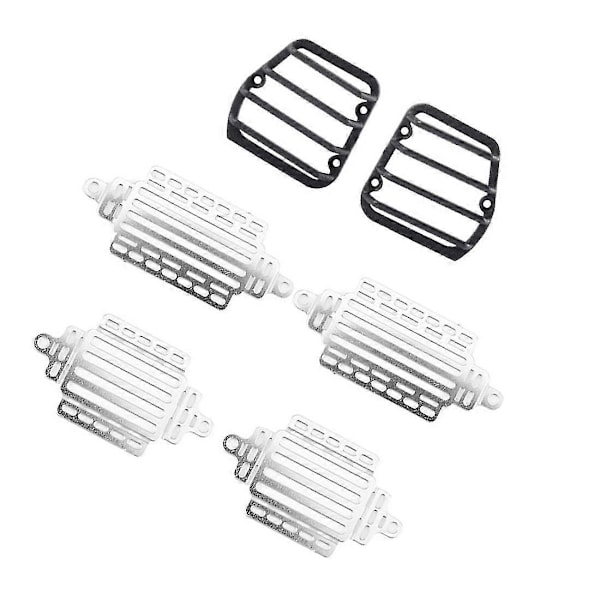 Metalliset etu- ja takavalojen suojukset koristelut D12 Mini 1/16 Rc-auton päivitysosille