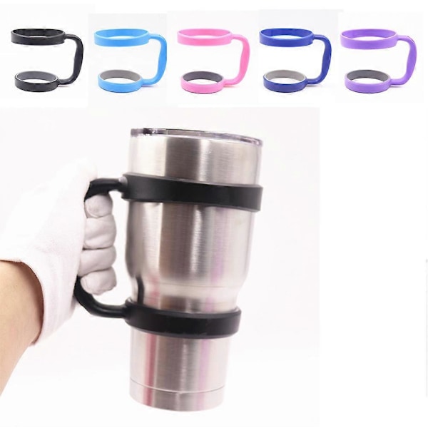 30 oz Tumbler Håndtak Rustfritt Stål Ølkrus Håndtak Oppgradering Sklisikker Justerbar Reisekrus Håndtak (Himmelblå)