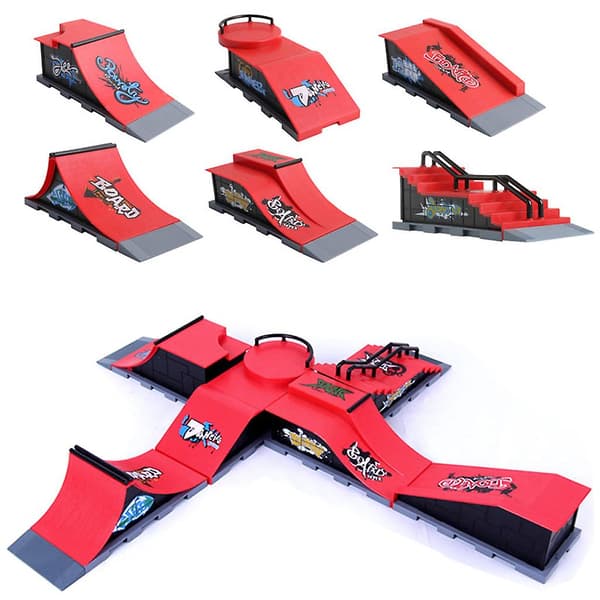 Skatepark Rampdelar för Fingerboard Finger Board Ultimate Parks Nytt