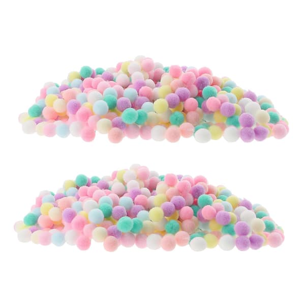 1 pose farverige tøj DIY fluffy bolde hat dekorative fuzzy bolde DIY materialer