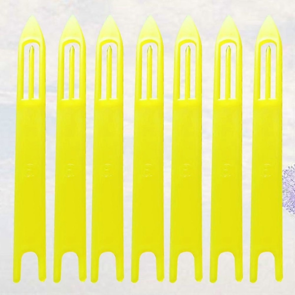 30 st Stickverktyg Fiskelina Utrustning Reparation Nätning Nål Skyttlar Sytillbehör (Slumpmässig färg, 1,3x16cm)