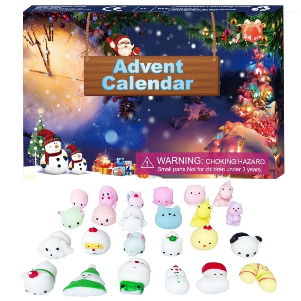 2023 New Christmas Advent Calendar Unicorn 24 Countdown Calendar Jul DIY Armband Making Set Animal World Toys Julklappar style 10