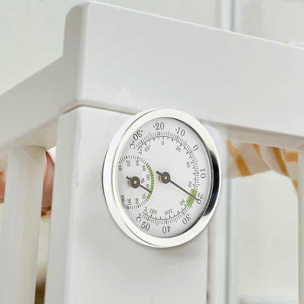 Mikro Pointer Termohygrometer Temperaturmåler Husholdnings Indendørs Hygrometer Sølv
