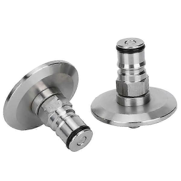Rustfritt stål Homebrew Keg Adapter 1.5in TriClamp til Ball Lock Post Fitting 2 stk