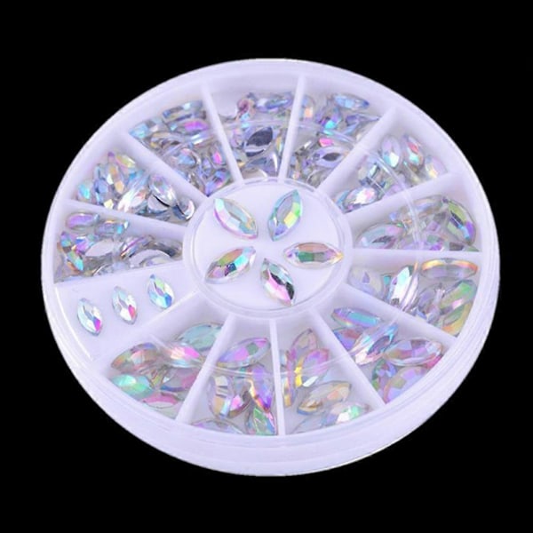 Crystal AB Strassikivet Kynsitaide Korut Crystal AB Väri Litteäpohjaiset Strassi Koristeet Kynsiin