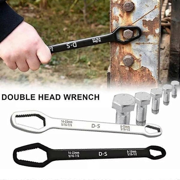 Universal Torx-nøkkel Dobbelthodet Selvstrammende Nøkkel, 8mm-22mm Selvstrammende Universalnøkkel