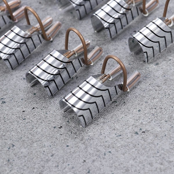 15 st Metall Nagelformar Aluminium Nagel Förlängning Finger Skydd Återanvändbara Gel Nagelkonst Formar för Kvinnor Manikyr (Silver)