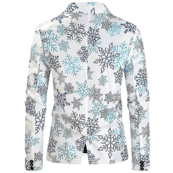 Juleblazere til mænd, afslappet juleblazer med én knap COLOR 3 2XL