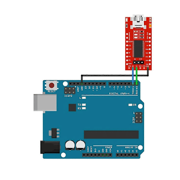 Ft232rl Mini Usb Till Ttl Seriell Konverter Adapter Modul 3.3v 5.5v Ft232r Port Dtr Tx Vcc Gnd Pin(3p