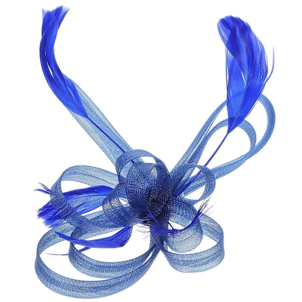 Bryllups Fascinator Hårklype Brosje Nål Hårtilbehør (Kongeblå)